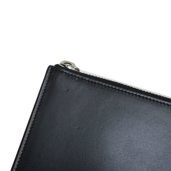 SAINT LAURENT PARIS Tiny Tablet Holder Shoulder Clutch Bag Calfskin Black - Picture 10 of 10